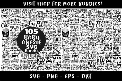 Baby Onesies SVG Bundle Graphic by leekxstudio · Creative Fabrica