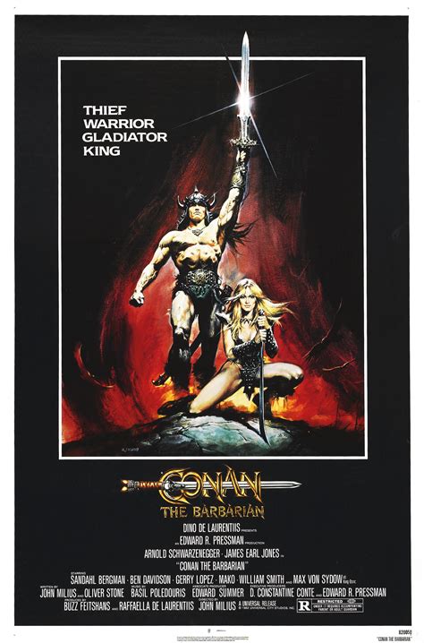 Conan The Barbarian 1982 Movie Poster Print in Different Sizes | Etsy