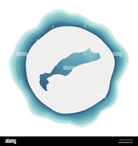 Kos logo. Badge of the island. Layered circular sign around Kos border ...