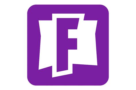 Fortnite F logo carré violet PNG transparents - StickPNG