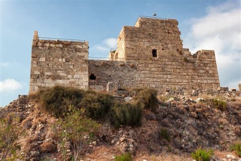 View of the Old Ancient Crusader Castle in the Historic City of Byblos. the City is a UNESCO ...