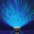Lucky Rain Ocean Wave Night Light Projector with Music Player Romantic Color Changing LED Party ...