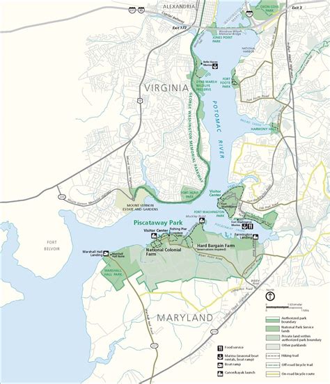 Map of Piscataway Park - Piscataway Park (U.S. National Park Service)