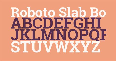 Roboto Slab Bold free Font - What Font Is