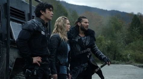 Image - The 100 S4 episode 6 -Bellamy,Roan & Clarke.png | The 100 Wiki | FANDOM powered by Wikia