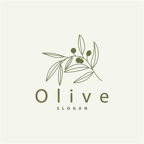 Olive Oil Logo Premium Design Fresh Plant Garden Simple Minimalist ...