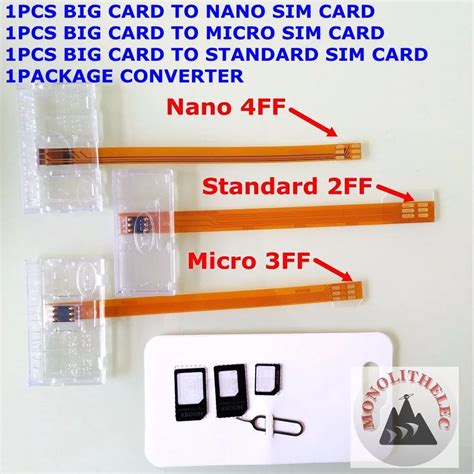 big smartcard converter to nano sim usim card micro sim card standard ...