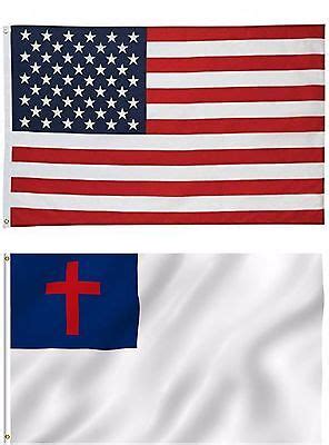 Wholesale LOT of 3' X 5' USA AMERICAN & Christian Religious Flag (100D) | eBay