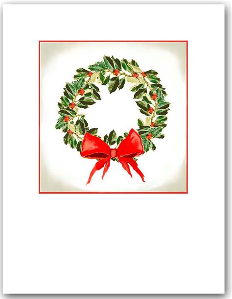 Christmas Wreath Cards Boxed Set. 10 Greeted Christmas Cards. - Etsy | Christmas greeting cards ...