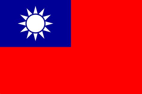 The official flag of the Taiwan