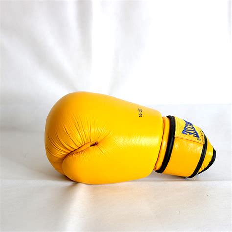 Yellow Top Quality Leather Sparring Glove | Boxing Gloves & Mitts | Boxercise Equipment | Boxercise