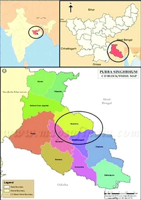 Map of India showing Jharkhand State, East-Singhbhum district and... | Download Scientific Diagram