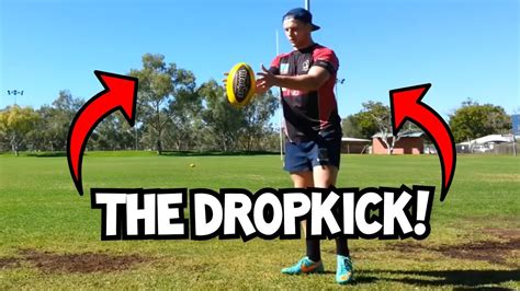 How to do a Drop Kick | Rugby Skills Tutorial - YouTube