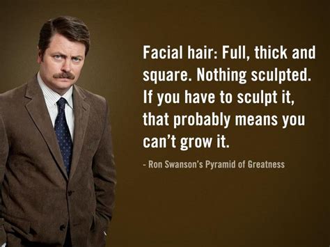 Ron Swanson Mustache Quotes. QuotesGram