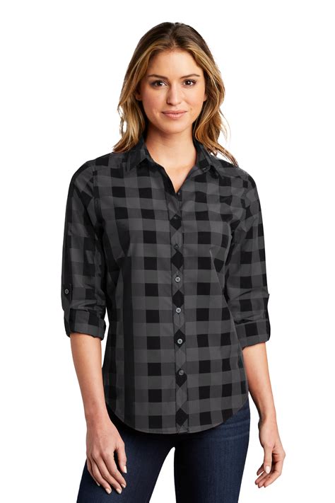 Port Authority Women's Everyday Plaid Shirt | Product | Port Authority