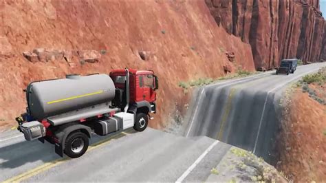 Truck Man TGS | Cars Vs Potholes #107 - BeamNG.Drive - Beamng 4 Crash ...