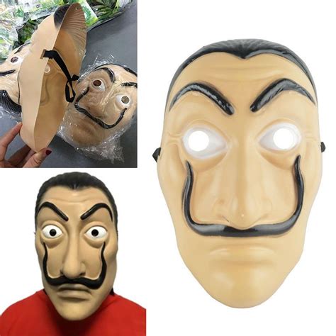 Cheap Cosplay Party Mask La Casa De Papel Face Mask Salvador Dali ...