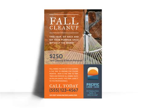 Fall Clean Up Flyer Template - Professional Sample Template Collection