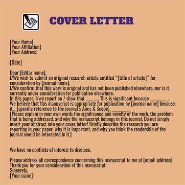 How to make a covering letter for a Journal - ResearchBrains : The ...