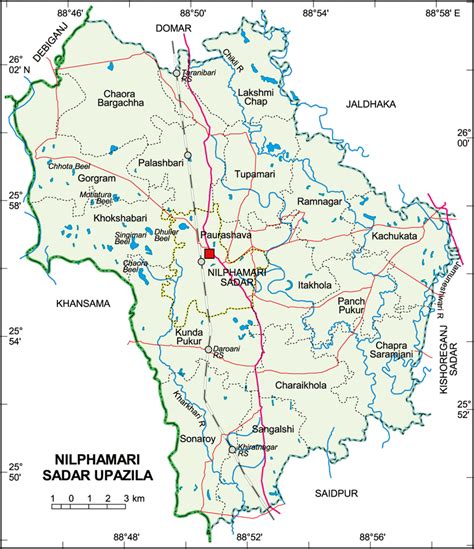 Nilphamari District: Nilphamari District Map