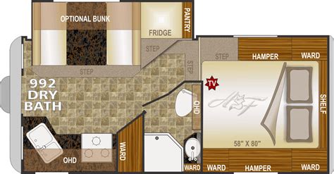 Northwood Manufacturing: Arctic Fox Camper Floorplan (With images ...