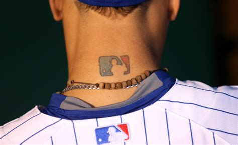 Javier Baez's Tattoo | Neck tattoo, Tattoos, Chicago sports