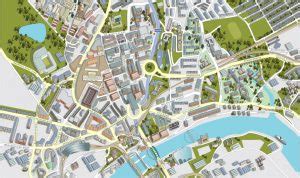 Map of Newcastle City Centre - Richard Bowring Photography Illustration ...