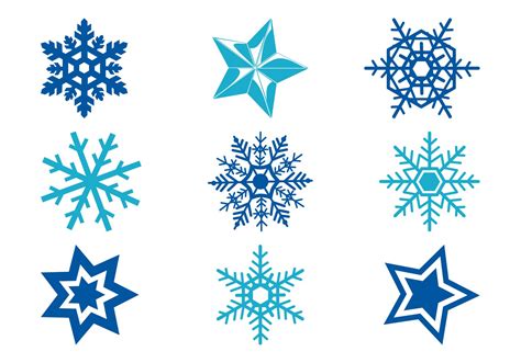 Stars And Snowflakes - Download Free Vector Art, Stock Graphics & Images