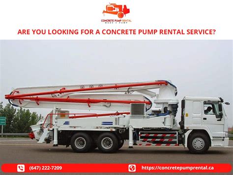 Are You Looking For A Concrete Pump Rental Service?