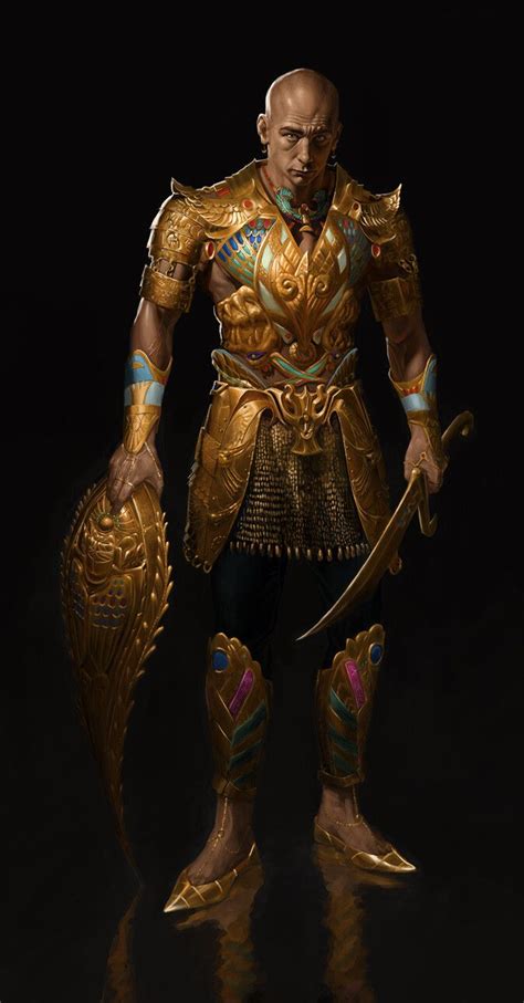 Egyptian Warrior, PIM LICO on ArtStation at https://www.artstation.com/artwork/OyEKZK | Egyptian ...