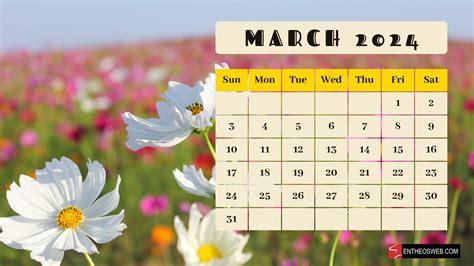 March 2024 Calendar Wallpaper Png Fina Orelle