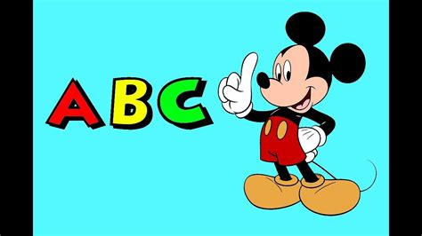 The ABC Song with Mickey Mouse! Sing Along Alphabet For Kids - YouTube