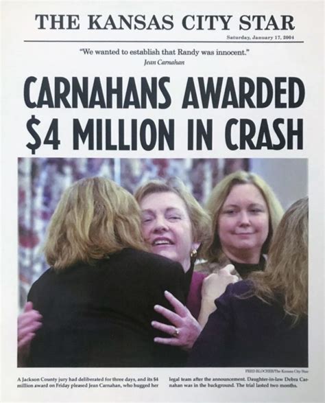 Carnahans Awarded $4 Million in Crash - Robb & Robb