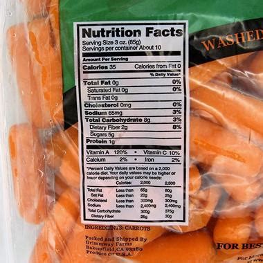 How Many Calories In One Baby Carrot - Quotes Trending