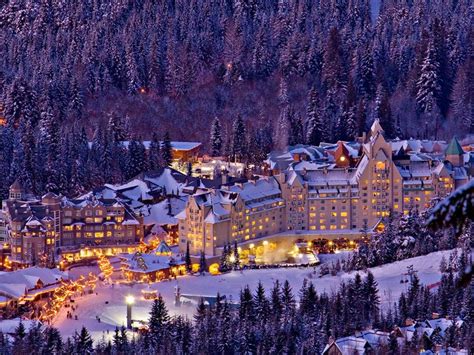 Beautiful Christmas Scenes | Home >>> Whistler Beautiful Christmas Night 1400x1050 Download ...