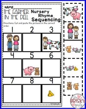 Nursery Rhyme Activity for The Farmer in the Dell by The Brisky Girls