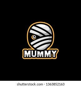 Mummy Logo Halloween Design Stock Vector (Royalty Free) 1363852163 ...