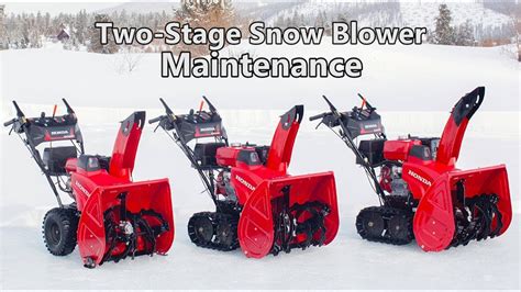 Honda Two-Stage Snow Blower Maintenance - YouTube