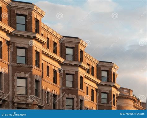 Boston Back Bay Brownstones Stock Image - Image of apartments, historic ...