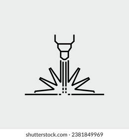 Laser Beam Vector Line Icon Stock Vector (Royalty Free) 2381849969 ...