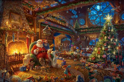 Santa's Workshop - Thomas Kinkade Smoky Mountains