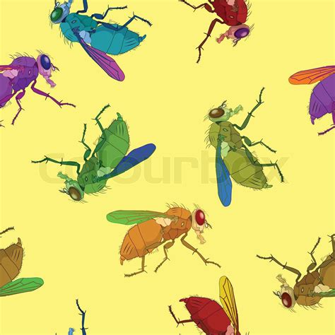 flies pattern | Stock vector | Colourbox