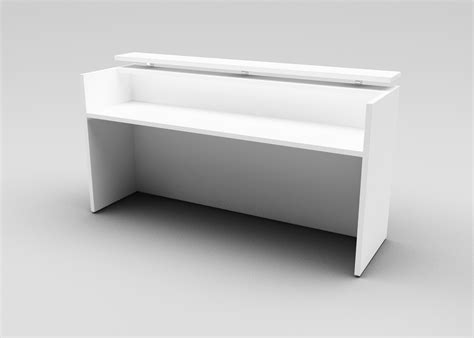 Style 101- Custom Made Reception Desk 160cm White (Without Mobile Drawer) – Style Office Furniture