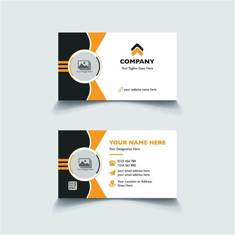 Modern creative business card design template. unique shape modern ...