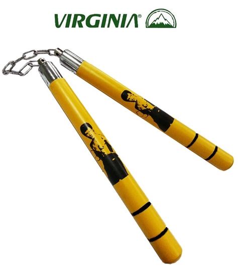 Nunchaku Bruce Lee bois massif - Virginia - Nunchaku/Nunchaku à chaine ...