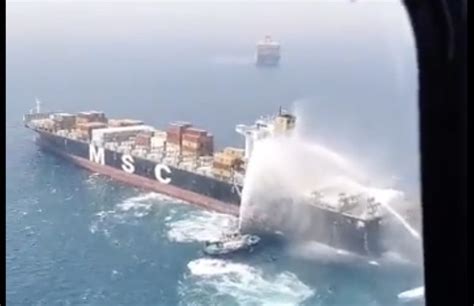 Fire breaks out on MSC containership in UAE waters - Port Technology International