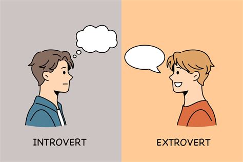 Being introvert or extrovert concept. Young serious boy introvert and smiling boy extrovert ...