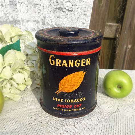 Antique Granger Pipe tobacco Tin box by WonderCabinetArts on Etsy