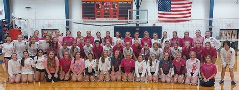 Volleyball rivals go pink - Republic-Times | News