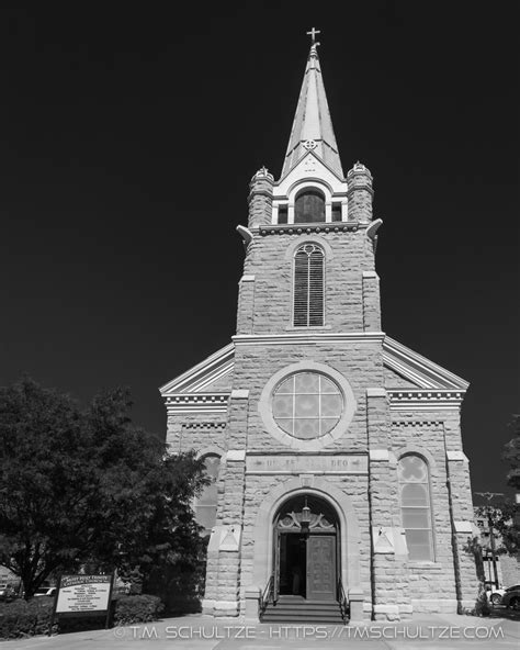 Trinidad Holy Trinity Catholic Church, Black and White - T.M. Schultze - San Diego Photographer